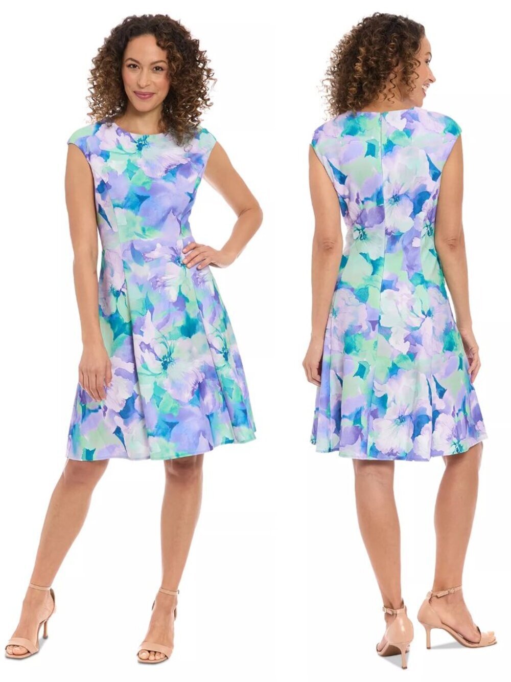 NWT New London Times Connie In Morning Floral Dress Size 6 Petite